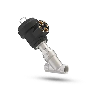 Angle Seat Valve with Plastic Actuator Operator (NCNODouble Acting)  - ACP Series