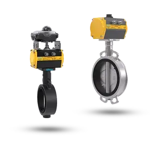 Pneumatic Operated Wafer Type Butterfly Valve - PN10 - BW Series